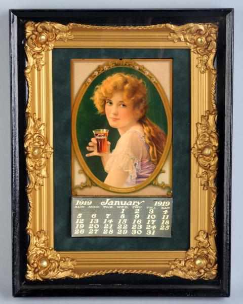 Appraisal: Coca-Cola Calendar Coca-Cola calendar Miss Marion Davies In shadow box