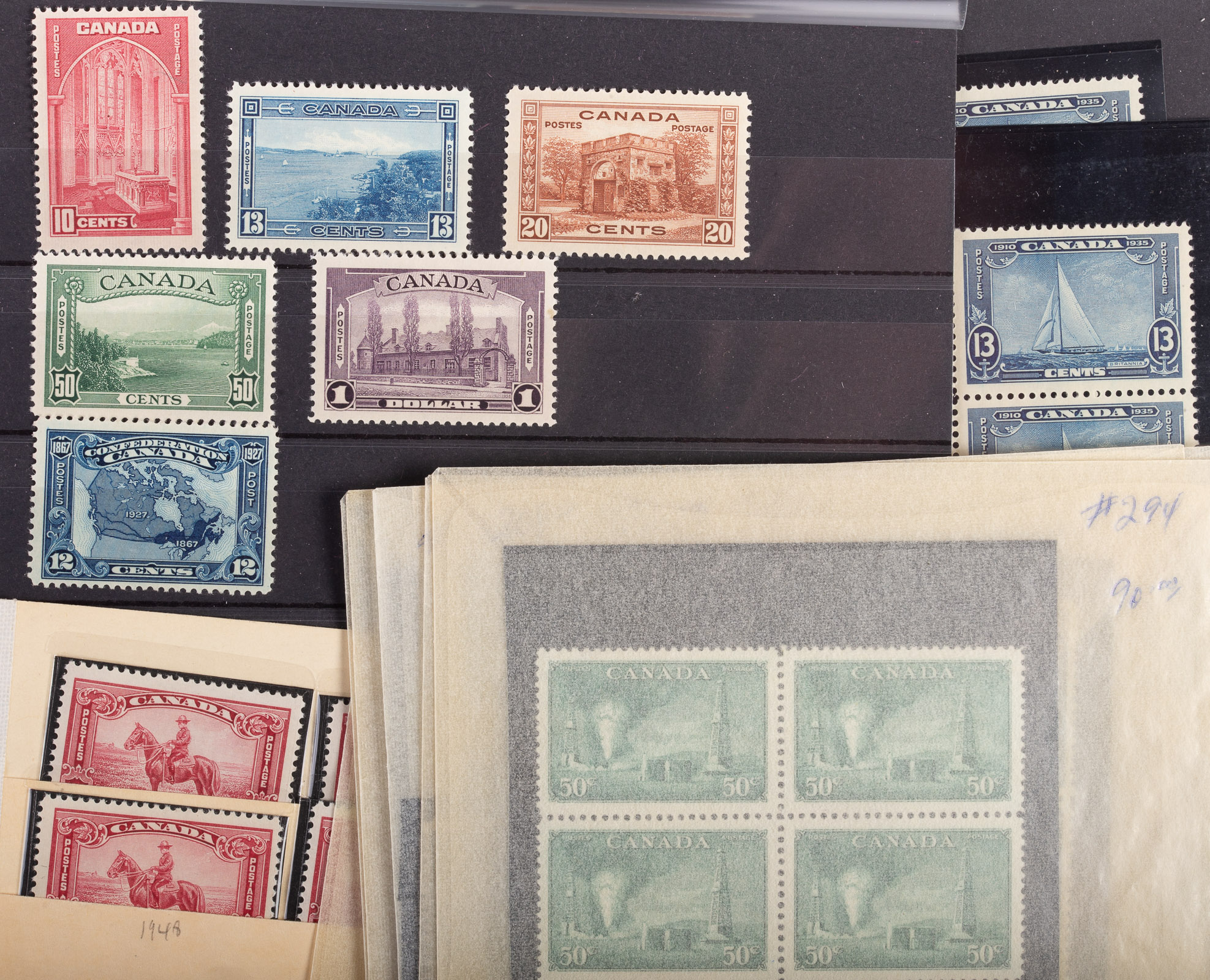 Appraisal: SELECTION OF POSTAGE STAMPS OF CANADA - all Mint