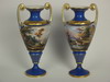 Appraisal: VASES - Pair of fine porcelain mantel vases unmarked in