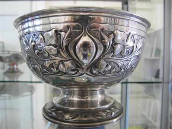 Appraisal: ART NOUVEAU SHEFFIELD STERLING SILVER BOWL CIRCA