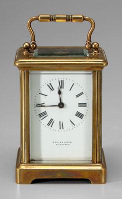 Appraisal: th century style carriage clock top with open escapement enameled