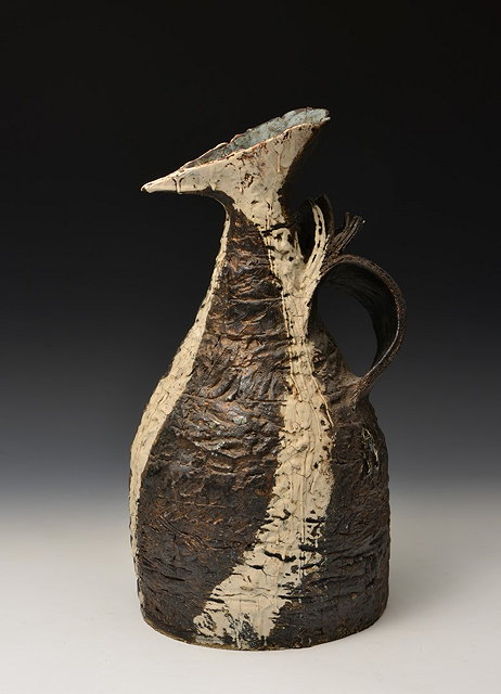 Appraisal: Benny Sirota British th Century 'Bird Pot'impressed potter's seal cm