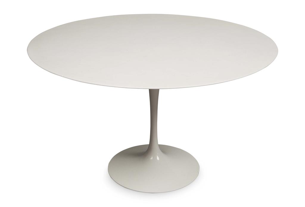 Appraisal: EERO SAARINEN - FOR KNOLL INTERNATIONAL CIRCULAR MARBLE TOP 'TULIP'