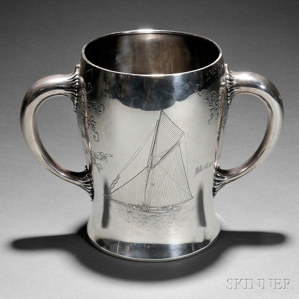 Appraisal: N G Wood Sons Sterling Silver Corinthian Yacht Club Trophy