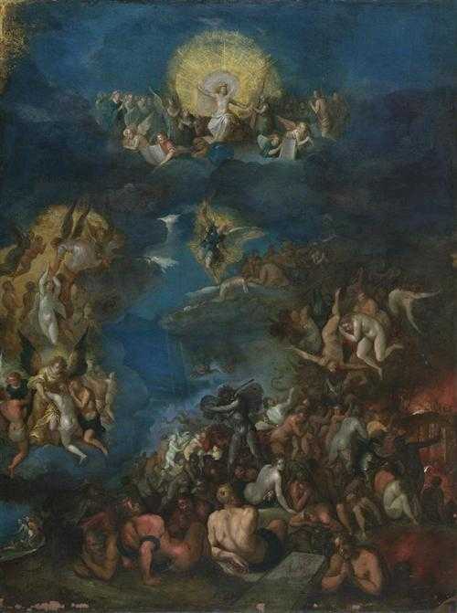 Appraisal: FRANCKEN FRANS II Antwerp The Last Judgement Oil on copper