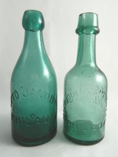 Appraisal: Soda Soda- round emerald green- 'Otto Jackson Philadela - Registered