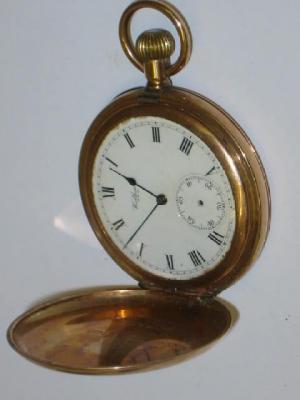 Appraisal: A CT GOLD POCKET WATCH the winding movement by Waltham