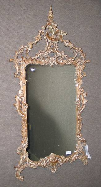 Appraisal: A George III style pine mirror mid th century height