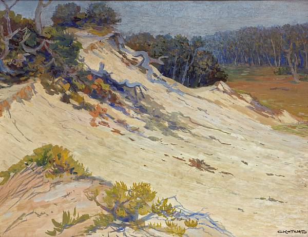 Appraisal: George Kotch - Sand dunes signed and dated 'G Kotch