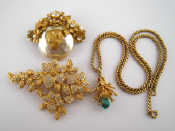 Appraisal: A costume jewellery brooch by Miriam Haskell approx x cm