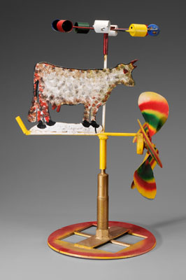 Appraisal: Vollis Simpson Whirligig Lucarna North Carolina born Whirligig with Cow