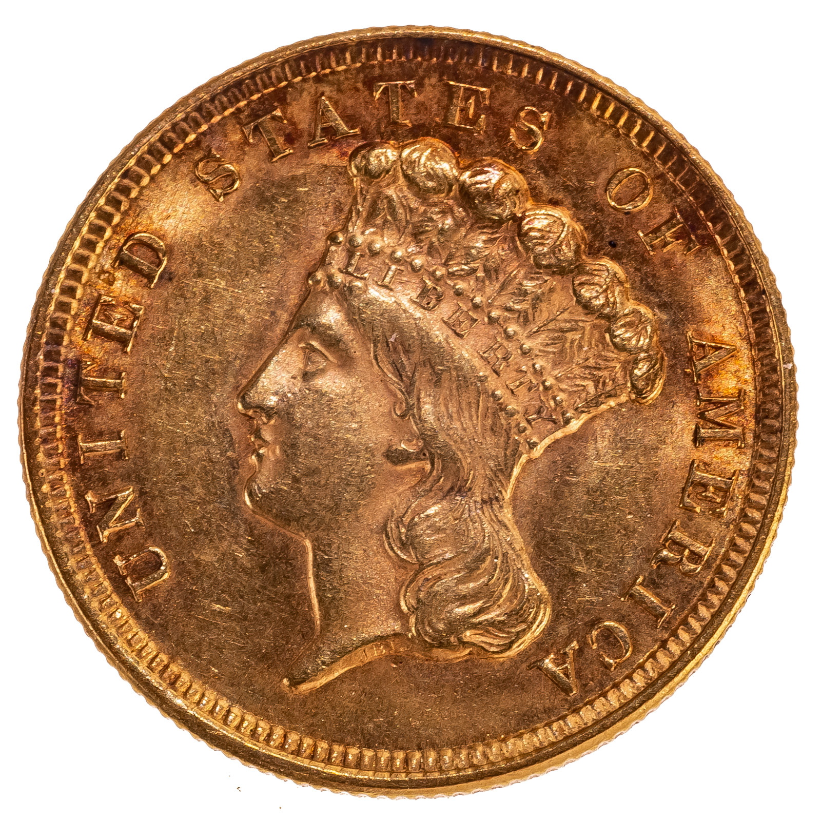 Appraisal: GOLD PRINCESS CHOICE AU DETAILS Obverse fields show some light