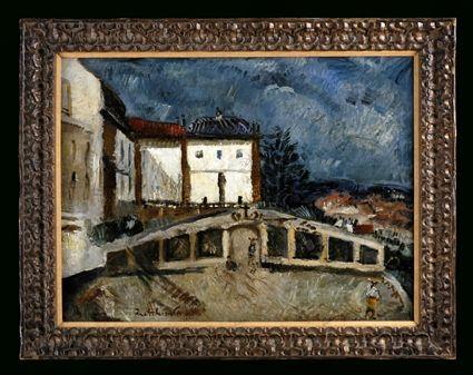 Appraisal: ALEXIS GRETCHENKO TH C PORTUGAL Oil on canvas x in