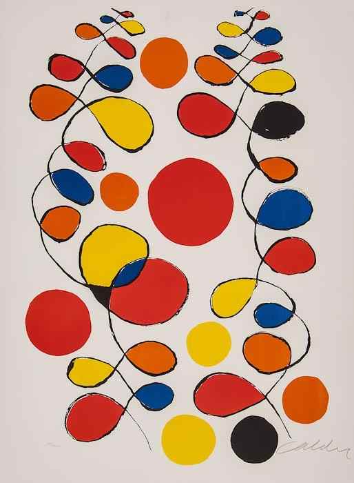 Appraisal: Alexander Calder - Untitled silkscreen printed in colours signed in