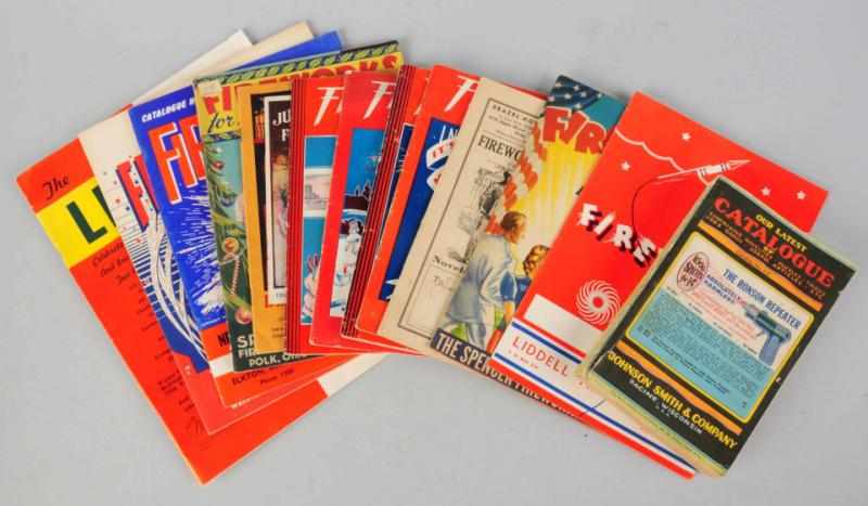 Appraisal: Lot of Fireworks Catalogs Includes pieces Condition Excellent Size Largest