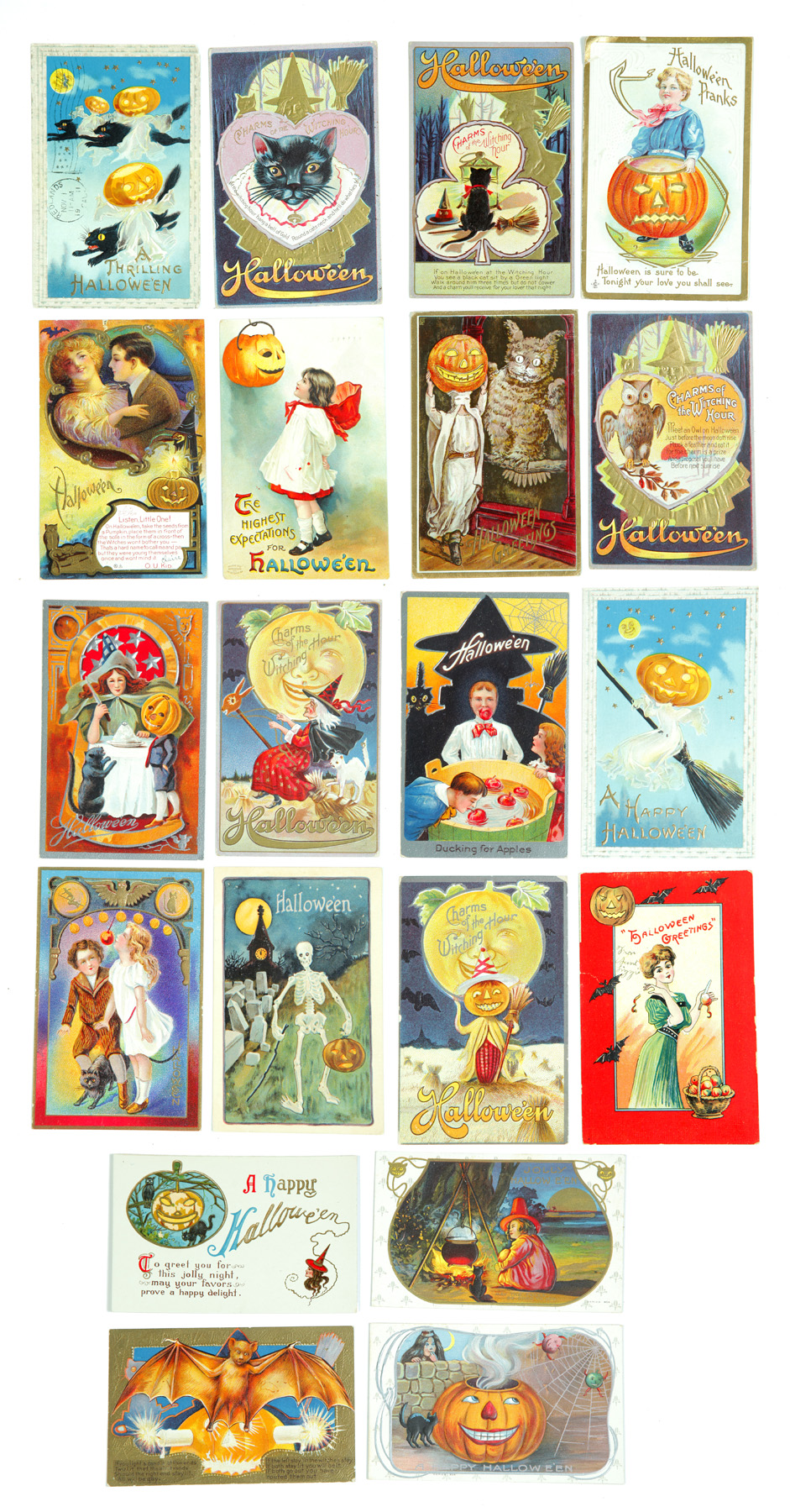 Appraisal: COLLECTION OF HALLOWEEN POSTCARDS American and German st quarter- th