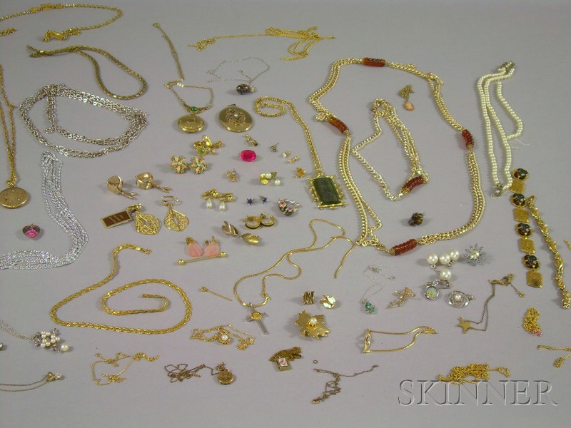 Appraisal: Group of Mostly Costume Jewelry including a cross pendant on