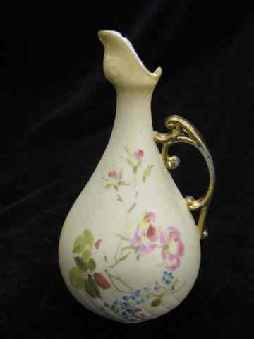 Appraisal: Royal Rudolstadt Porcelain Ewer handpainted floral ''