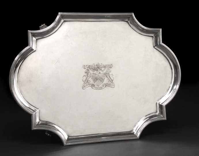 Appraisal: Good George IV Sterling Silver Platter hallmarked London - by