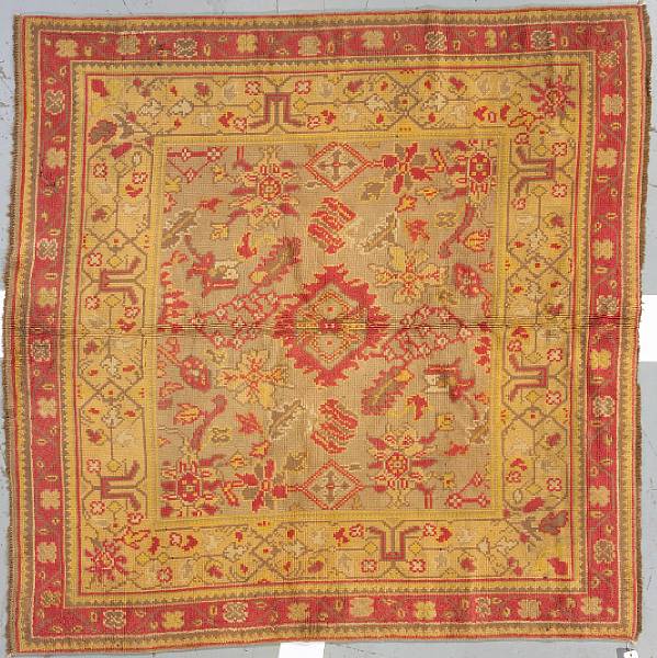 Appraisal: An Oushak carpet West Anatolia size approximately ft in x