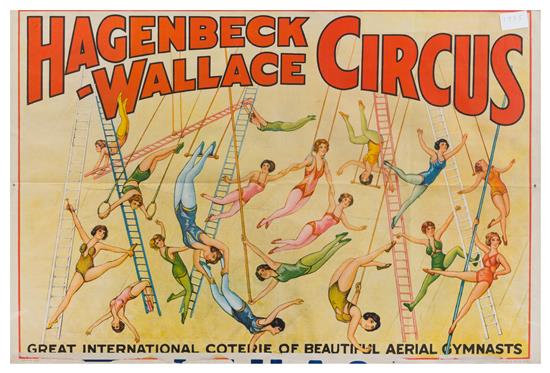 Appraisal: Sale Lot CIRCUS HAGENBECK-WALLACE Poster Great International Coterie of Beautiful