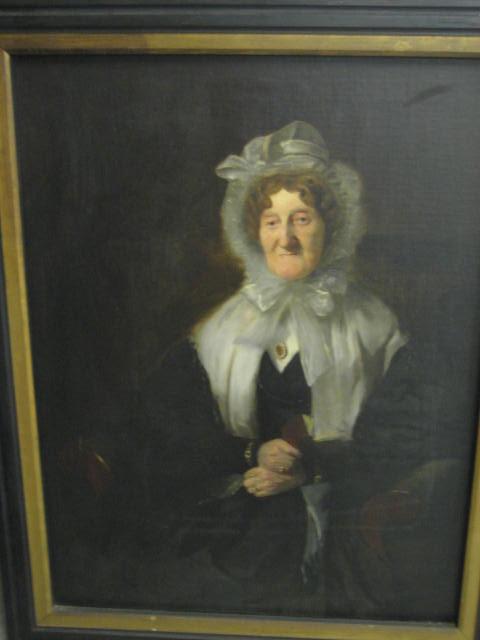 Appraisal: IRISH SCHOOL mid th century Portrait of an Elderly Lady