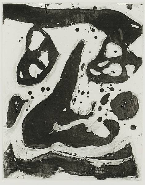 Appraisal: Sam Francis Self-Portrait L I SFE- Aquatint printed on Fabriano