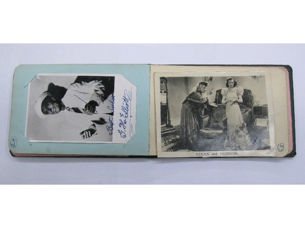 Appraisal: Autograph book - various signatures Reg Varney Stan Laurel and