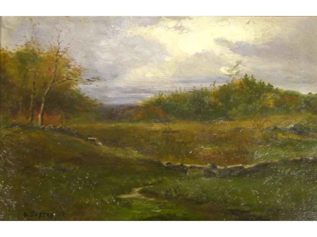 Appraisal: By Daniel Santay - American - rural landscape signed oil