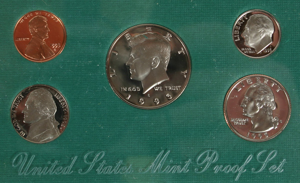 Appraisal: U S Mint Proof Set w Box COA