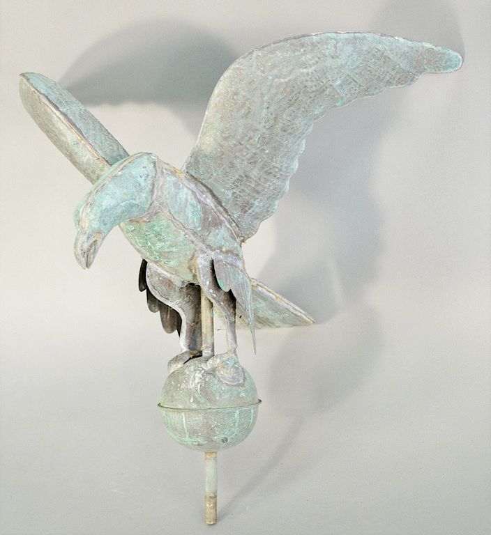 Appraisal: Eagle weathervane ht in wd in Eagle weathervane ht in