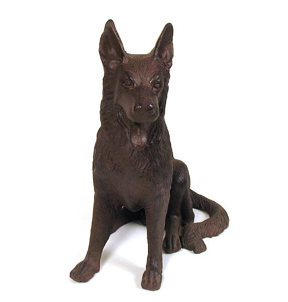 Appraisal: A large cast iron figure of a German Shepherd height