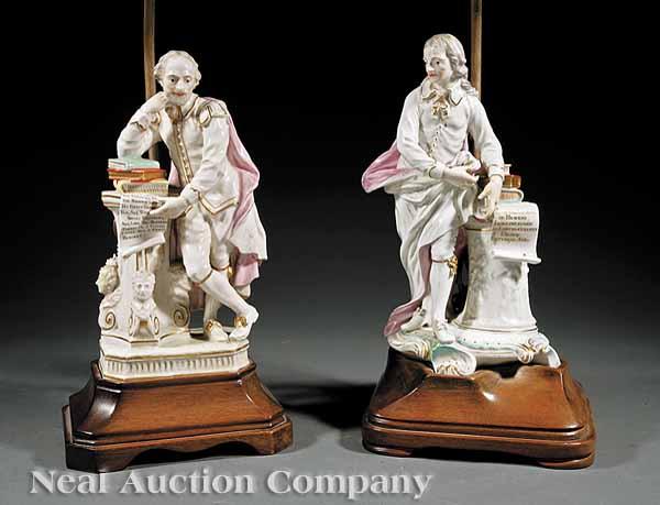 Appraisal: A Pair of English Soft Paste Polychrome and Gilt Porcelain