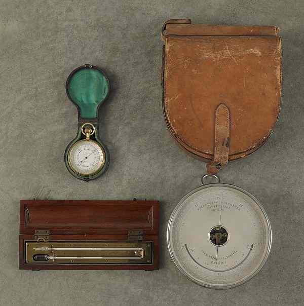 Appraisal: Wichmann Holosteric barometer together with a pocket barometer by Lennie