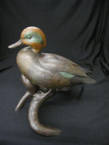 Appraisal: Bronze Statue of a Common Drake male unsigned same estate