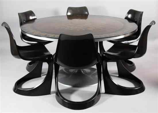 Appraisal: A 's Mygge dining table design by Bjorn Wiinblad Poul