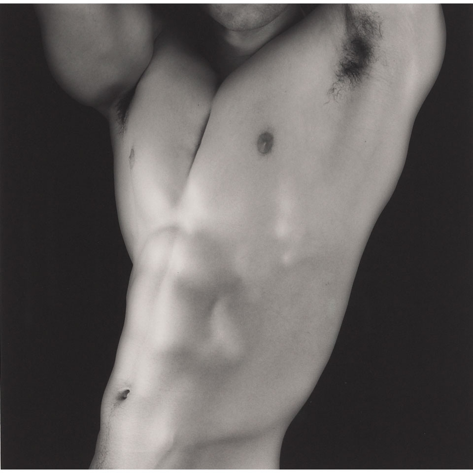 Appraisal: Robert Mapplethorpe - American TORSO-CHARLES MAP Silver print stamped signature