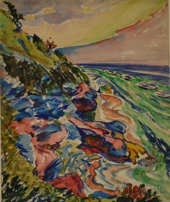 Appraisal: Frank Carson American - Bermuda Seascape Signed Carson l r