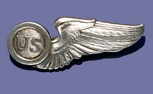 Appraisal: A pattern Observer's wing belonging to Capt Clarence Lober Silver