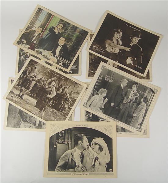 Appraisal: Nine Silent Movie Lobby Cards The Four Horsemen two cards