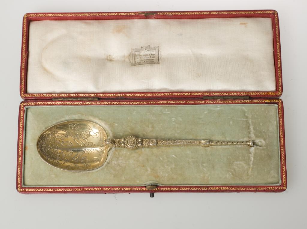 Appraisal: SILVER-GILT SPOON ELKINGTON CO LTD BIRMINGHAM in th century style