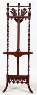 Appraisal: EASTLAKE CARVED WALNUT EASEL EASTLAKE CARVED WALNUT EASEL H L