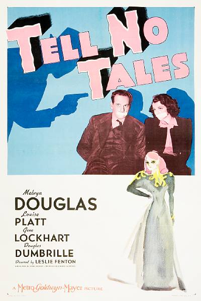 Appraisal: Tell No Tales MGM one-sheet condition A- linen-backed x in