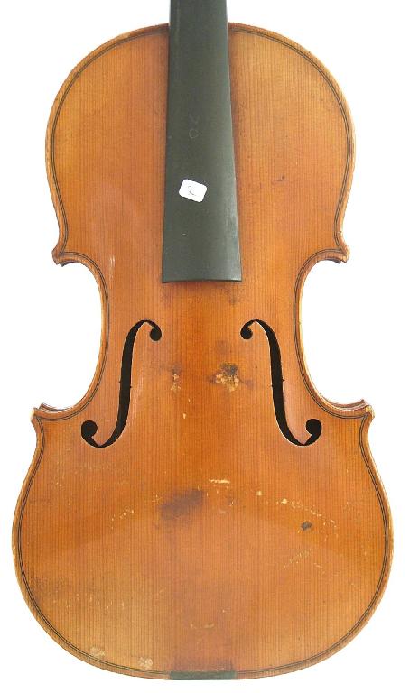 Appraisal: French violin by and labelled Emile Germain a Paris Faubourg