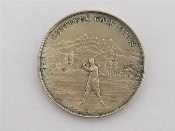 Appraisal: Jewish Golfing interest - a silver unmarked tests silver prize