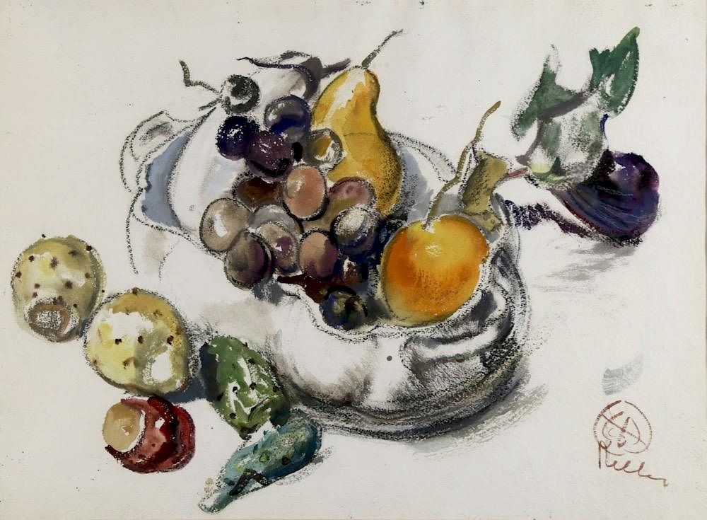 Appraisal: Henry George Keller American - Still Life Bowl of Fruit