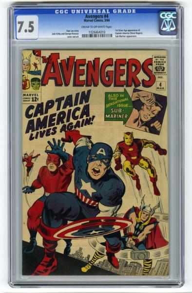 Appraisal: The Avengers CGC Marvel Comics Stan Lee story with Jack