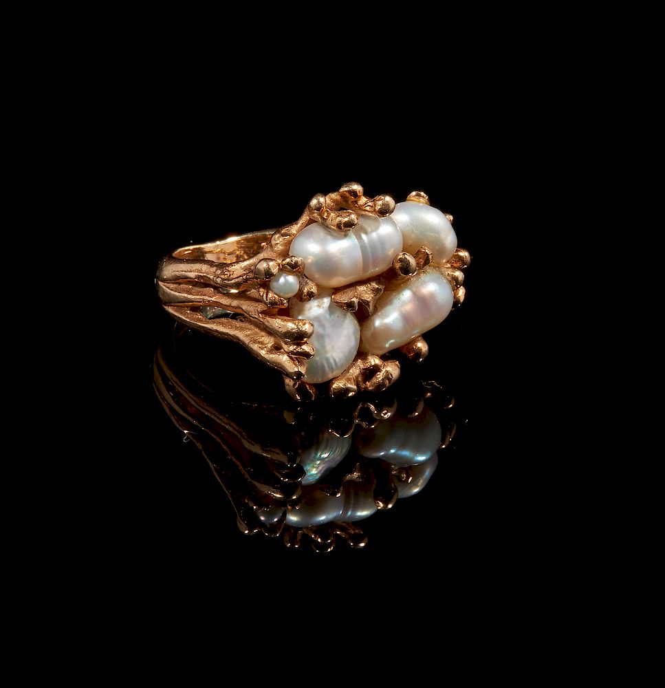 Appraisal: k Fresh Water Pearl Ring k fresh water pearl ring