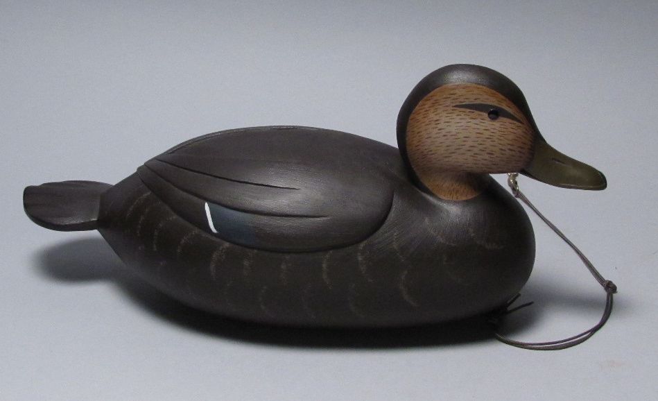 Appraisal: BLACK DUCK DECOY By Gary Avadanian of Reading Massachusetts Glass