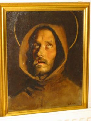 Appraisal: CIRCLE OF JAN JOSEPH WEERTS St Francis of Assisi signed